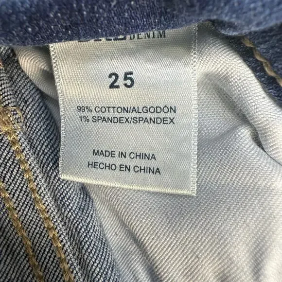 BKE Jeans Women's 25 (2) Blue Stella Mid-Rise Slim Fit Ankle Skinny Preppy - Picture 8 of 13